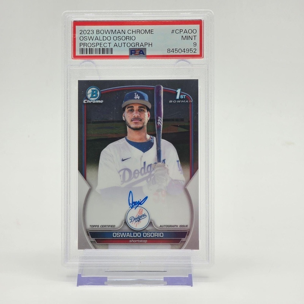 2023 Bowman Chrome Oswaldo Osorio 1st Prospect Autograph PSA 9 Mint CPA-OO